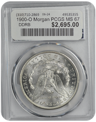 1900-O Morgan PCGS MS 67