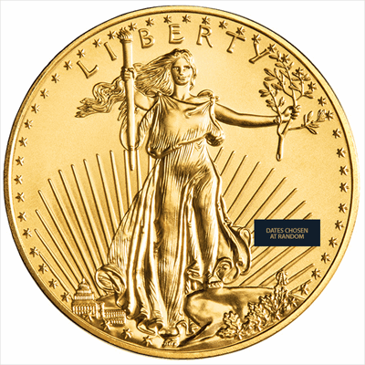 1/2 OZ GOLD AMERICAN EAGLE (Assorted Dates) 