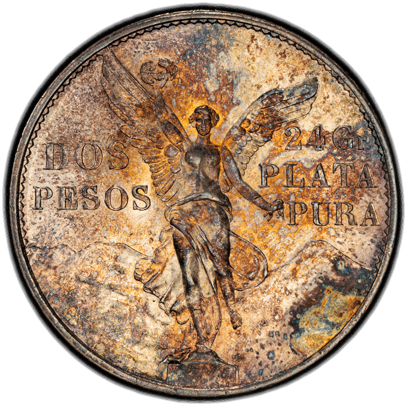 1921 Mexico Centennial 2 Peso KM-462 PCGS MS 63