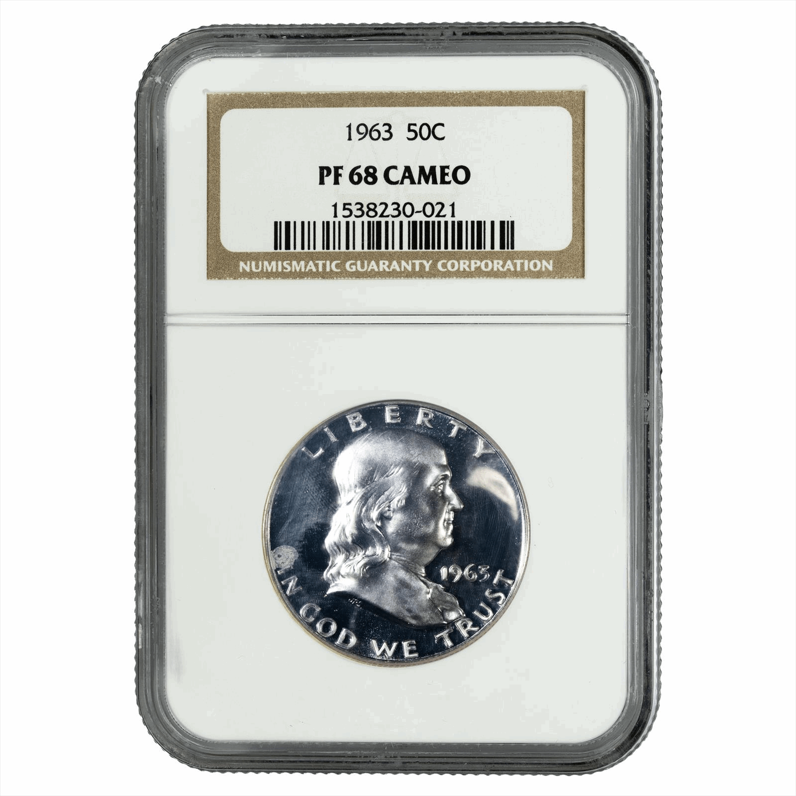 1963 Franklin Half Dollar 50C PCGS PF 68 CAM