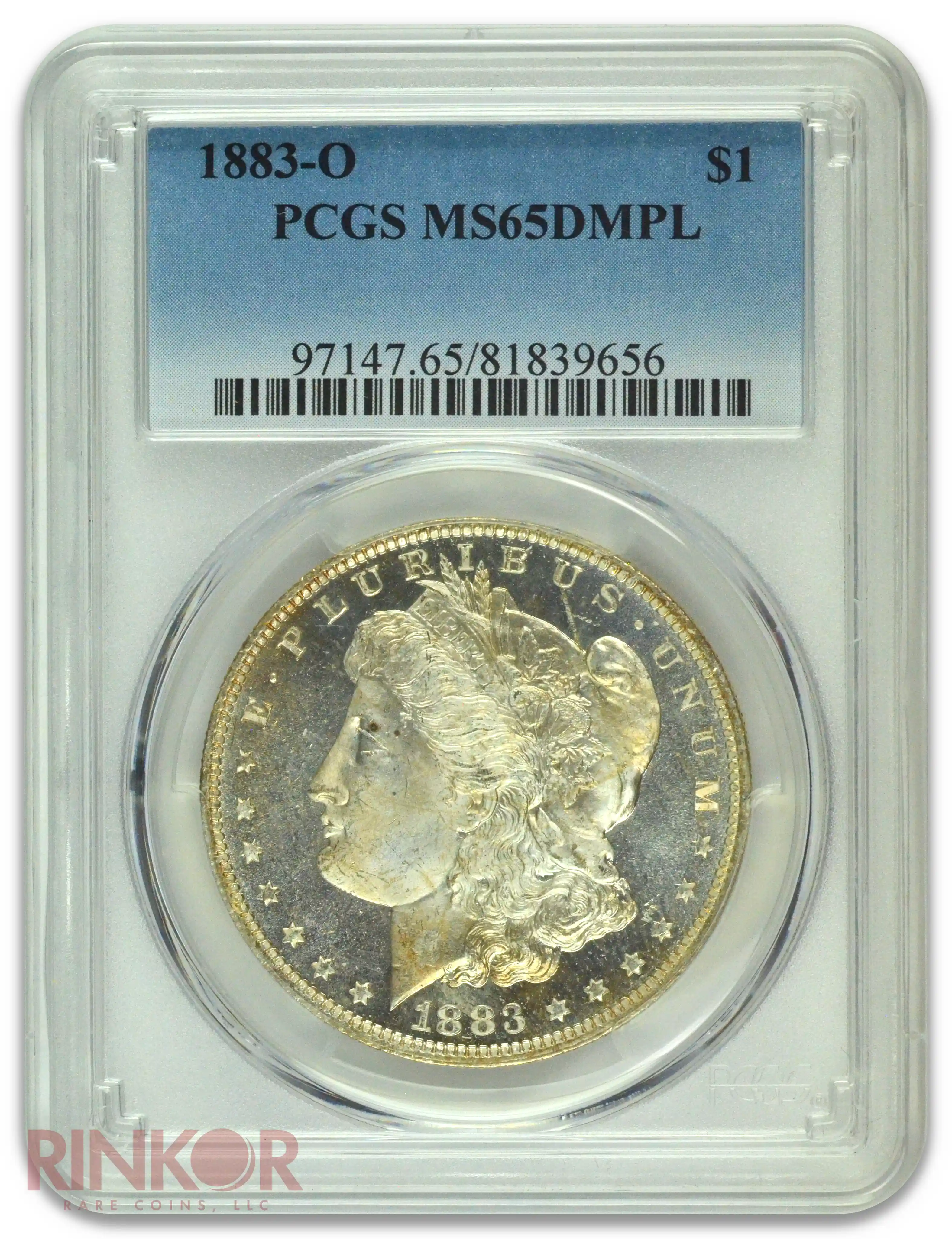 1883-O $1 Morgan Dollar PCGS MS 65 DMPL
