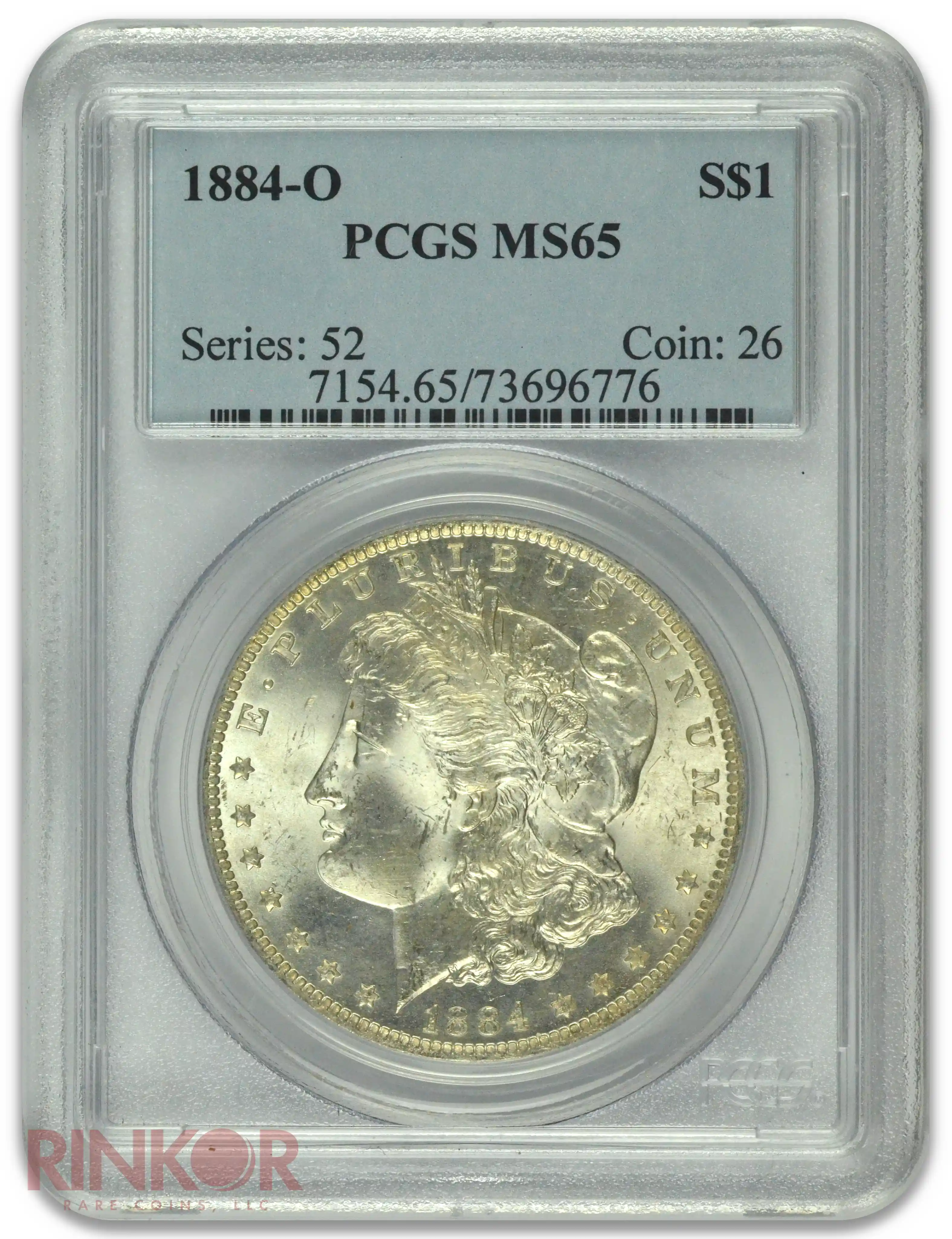 1884-O $1 Morgan Dollar PCGS MS 65 