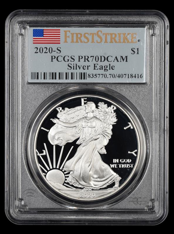 2020 S ASE $1 First Strike PCGS  PR70DCAM