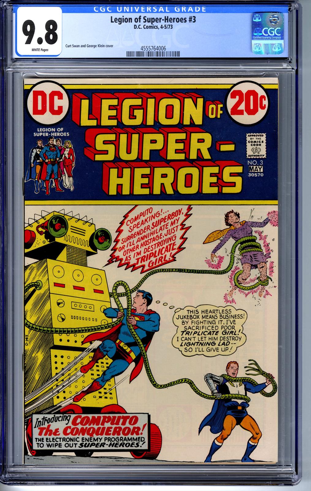 Legion of Super Heroes #3 CGC 9.8 9.8