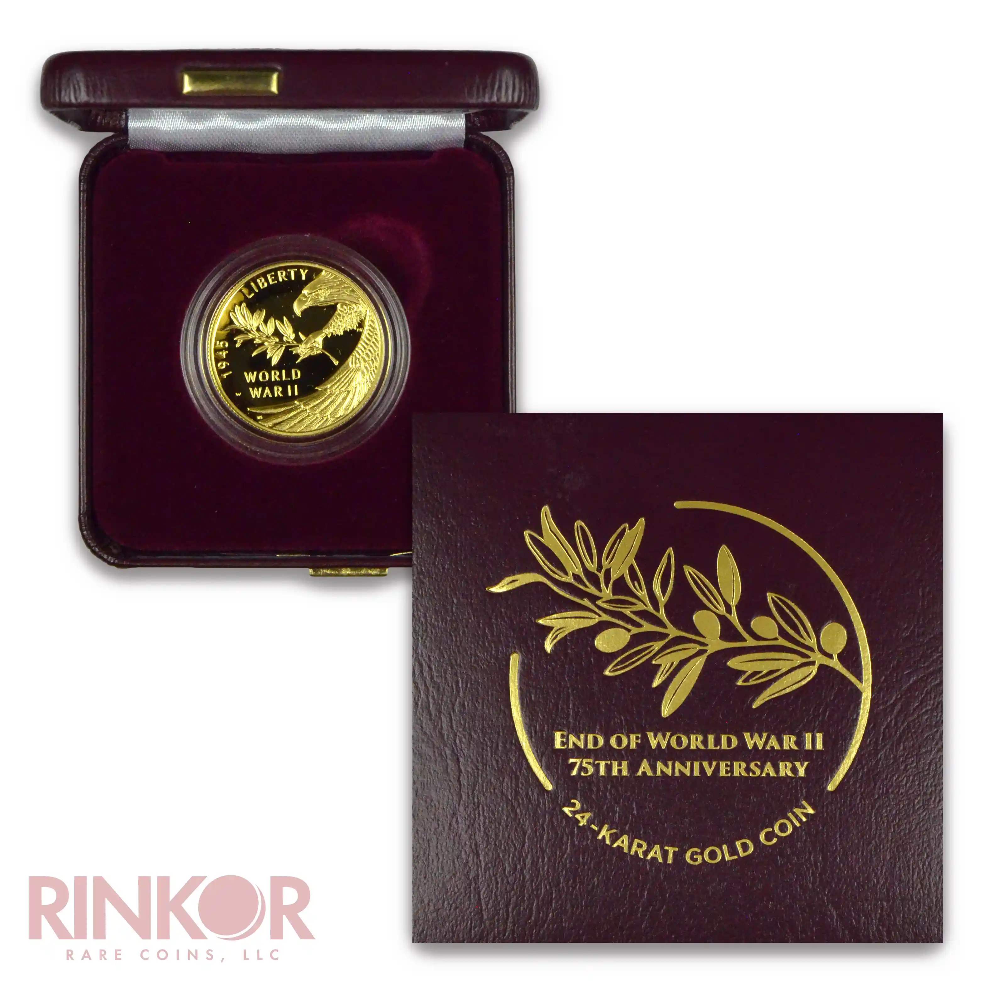 2020-W World War II 1/2oz Gold Anniversary Coin Proof (Box and CoA)