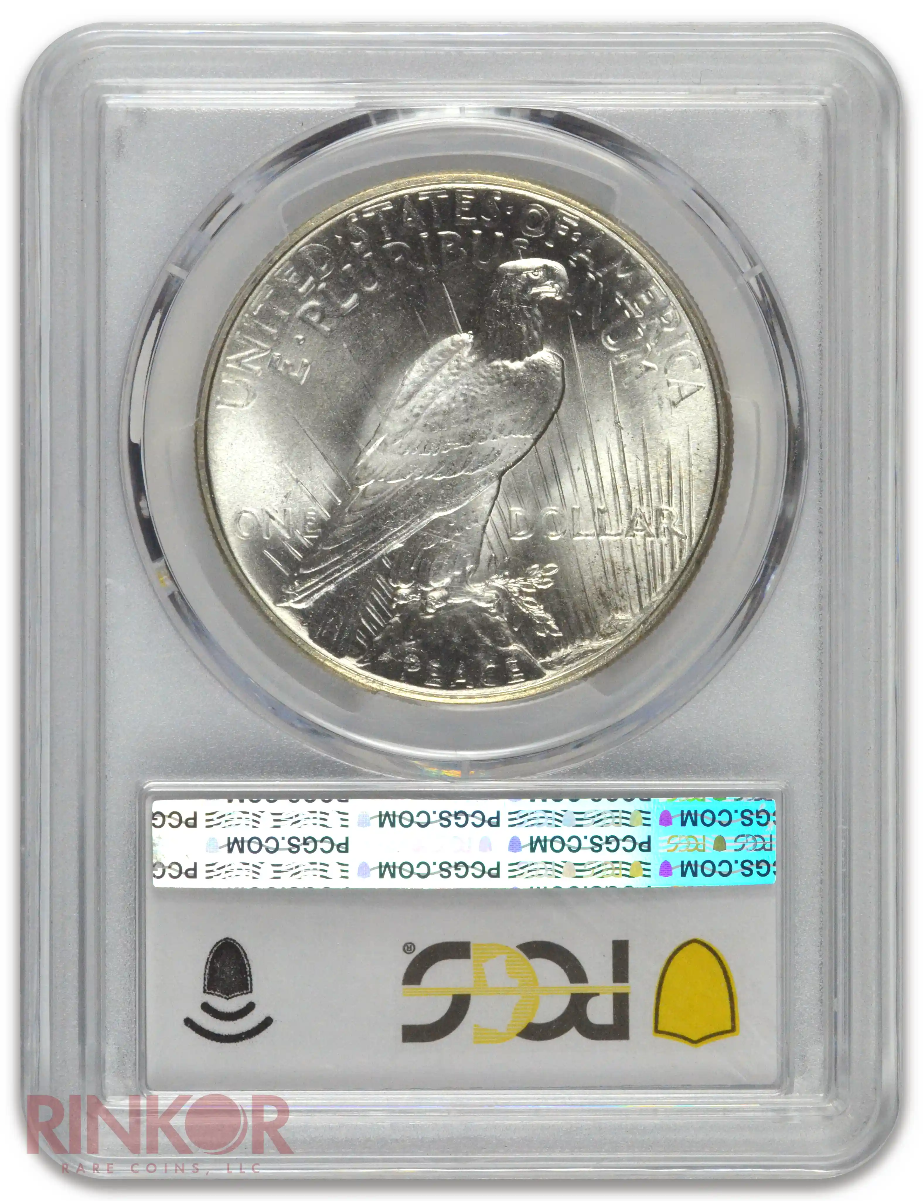 1934 $1 Peace Dollar PCGS Reverse