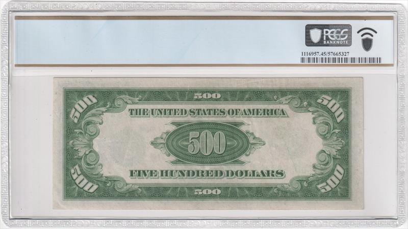 Fr. 2202-G Mule 1934A Federal Reserve Note Chicago $500 PCGS XF45 