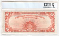 Fr. 1173 1922 $10 Large Serial Numbers Gold Certificate PCGS 58 PPQ 