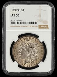 1897 O $1 NGC AU-50