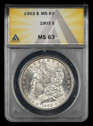 1903 $1 ANACS MS 63