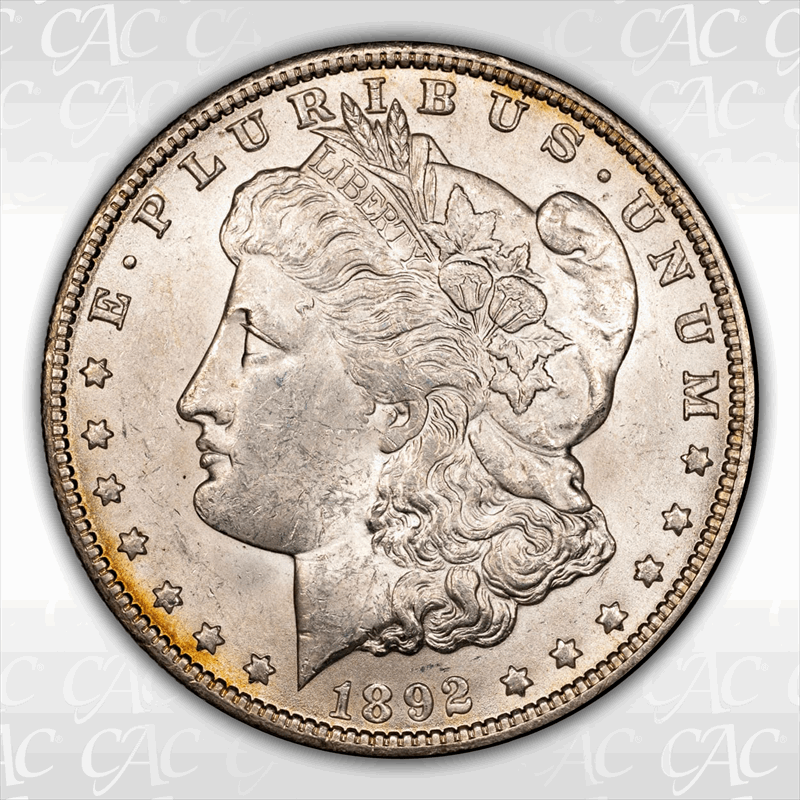 1892-O $1 CACG MS 61