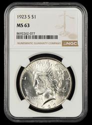 1923 S $1 NGC MS63