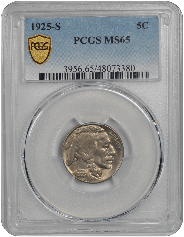 1925-S Buffalo PCGS MS 65