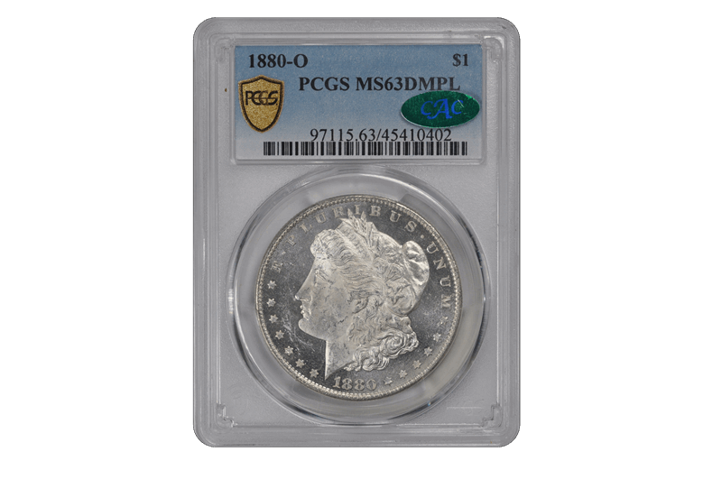 1880-O Morgan PCGS CAC DMPL 63 