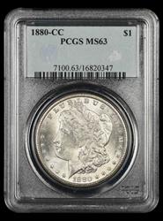 1880 CC $1 PCGS  MS63