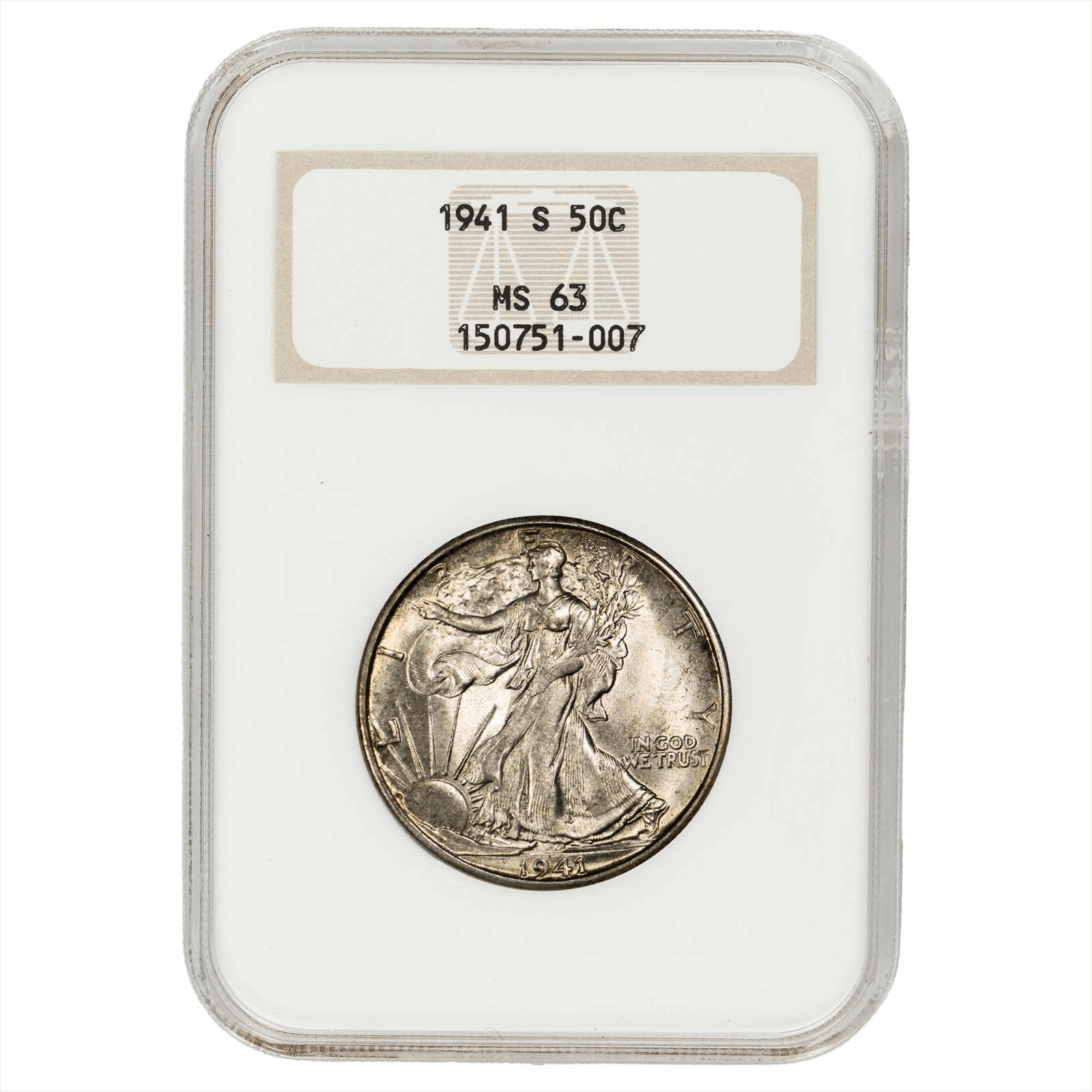 1941-S Walking Liberty Half Dollar 50C NGC MS 63