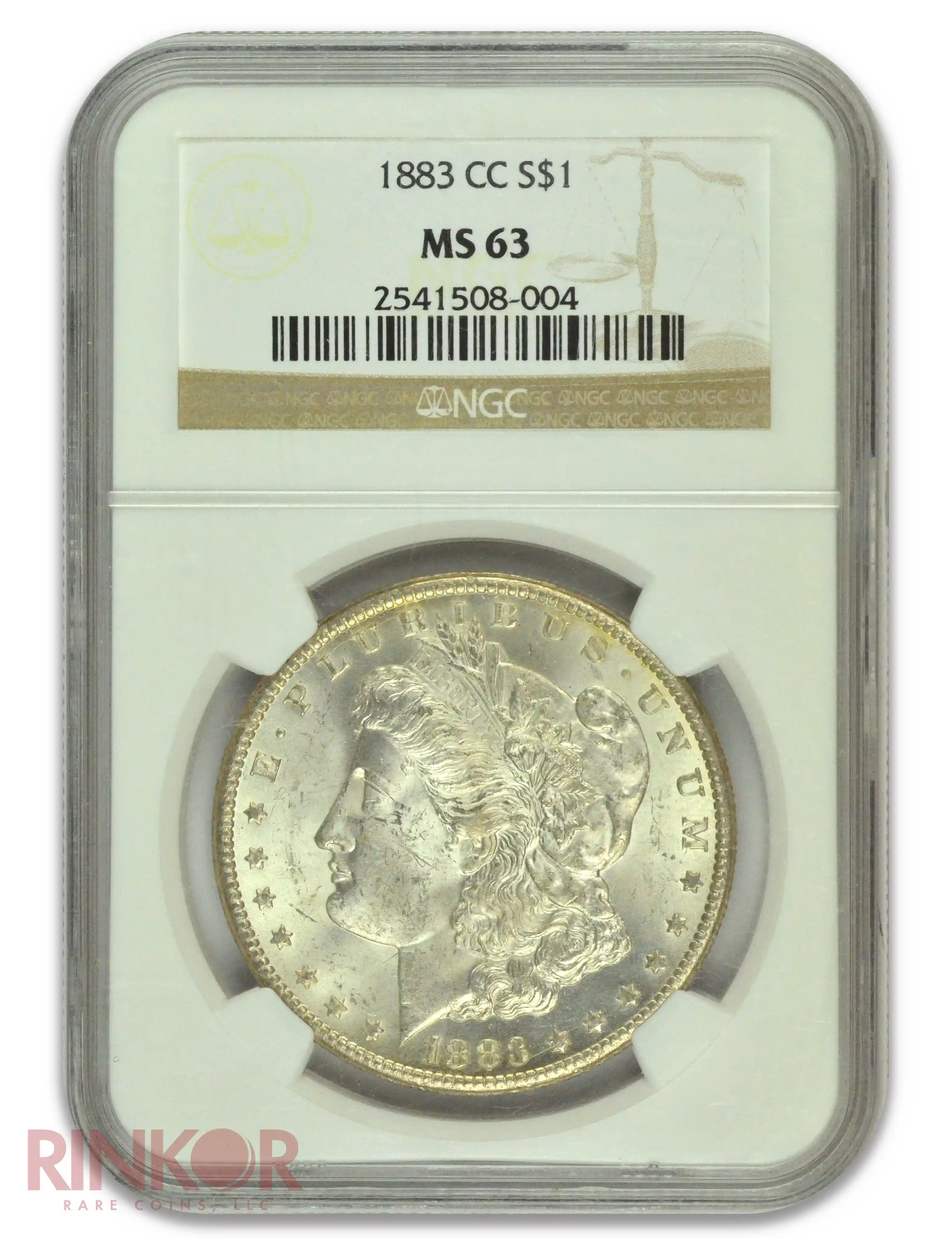 1883-CC $1 Morgan Dollar NGC MS 63