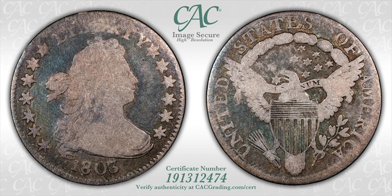 1803 10c CACG AG3 