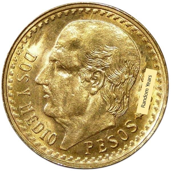 Mexican 2.5 Peso -.0603ozt of Gold- 