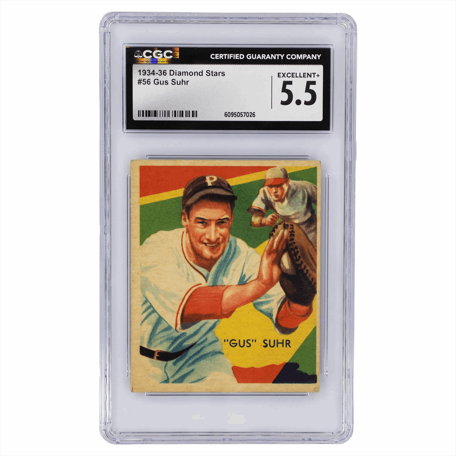 1934-36 Diamond Stars Gus Suhr #56 CGC EX+ 5.5
