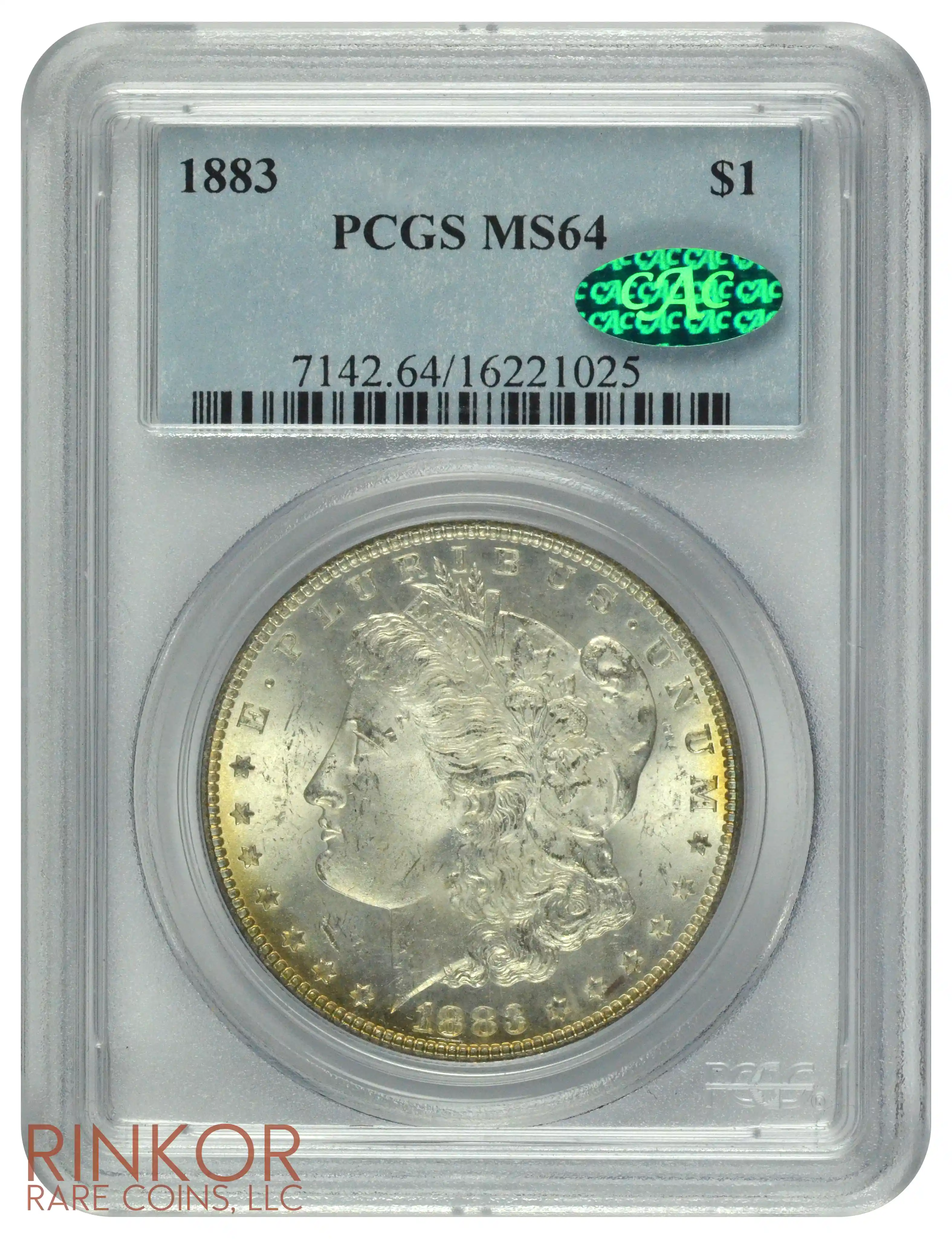 1883 $1 PCGS MS 64 CAC