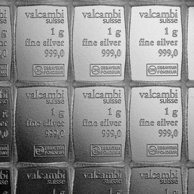 100g .999 Fine Silver Valcambi CombiBar 