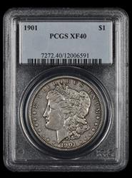 1901 $1 PCGS XF-40