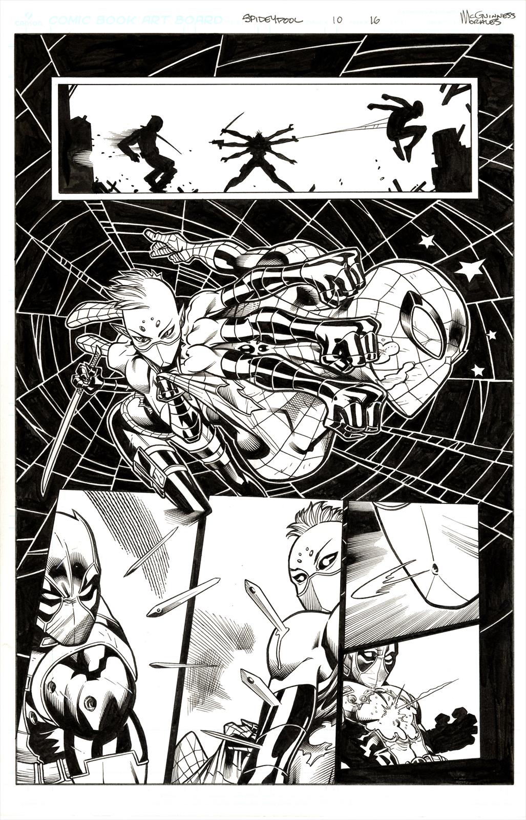 Spider-Man/Deadpool #10 Page 16 Artist:  Ed McGuinness (Penciller) ,  Mark Morales (Inker) Media Type: Pen and Ink Art Type: Interior Page 