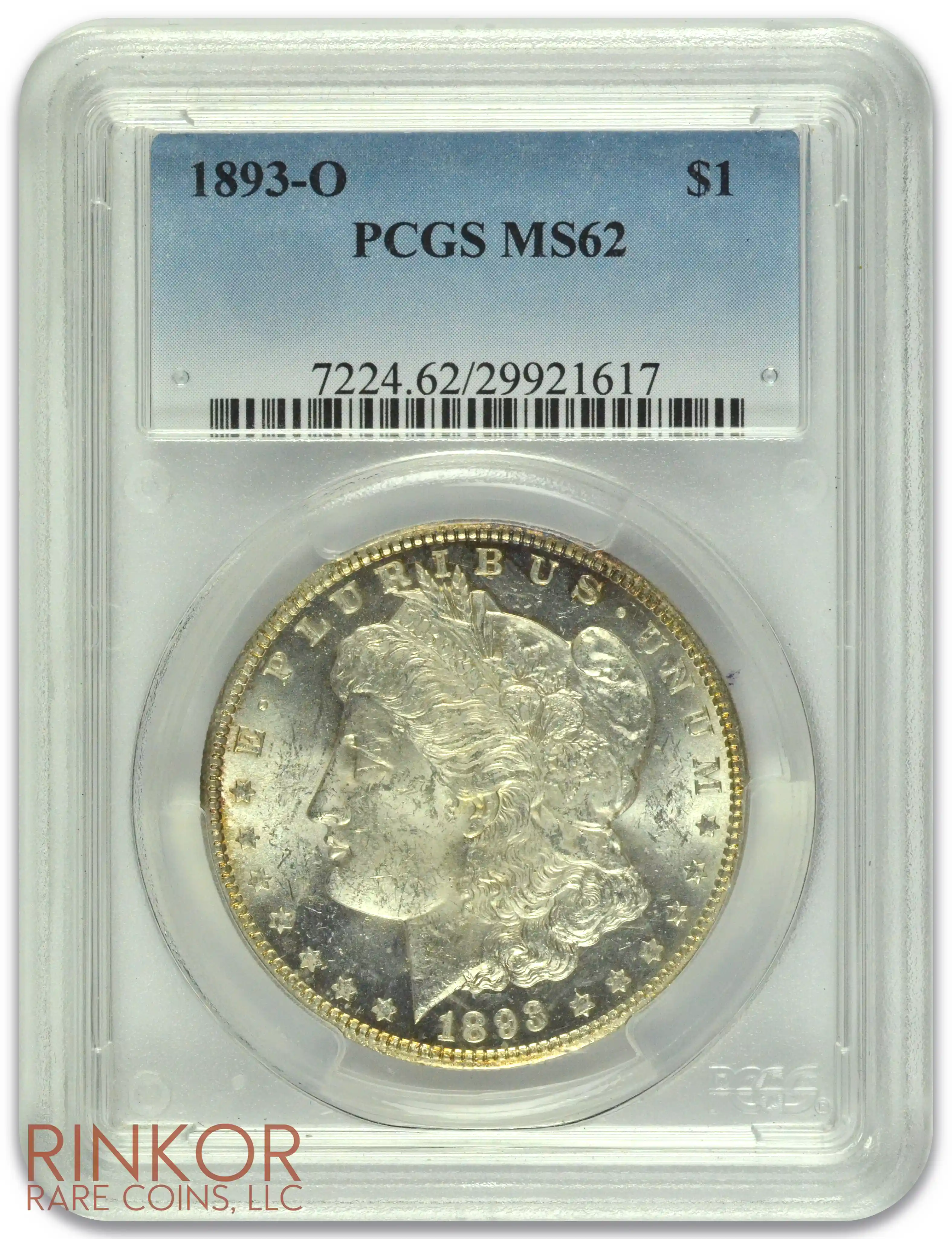 1893-O $1 PCGS MS 62