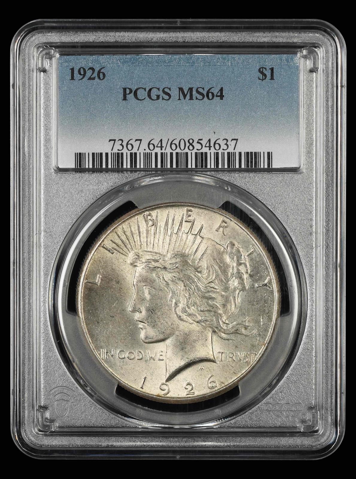1926 $1 PCGS MS 64