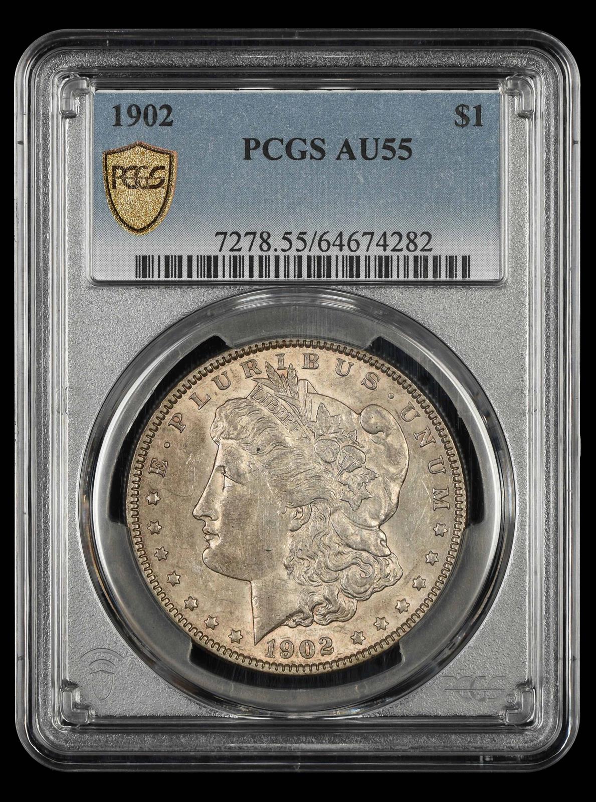 1902 $1 PCGS AU-55