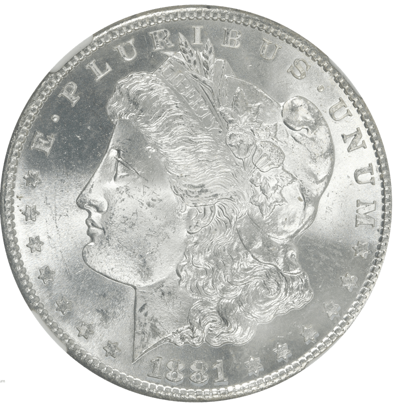 1881-S Morgan Silver Dollar $1 NGC MS 65 