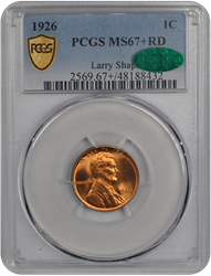 1926 Lincoln PCGS (CAC) RD 67+ 