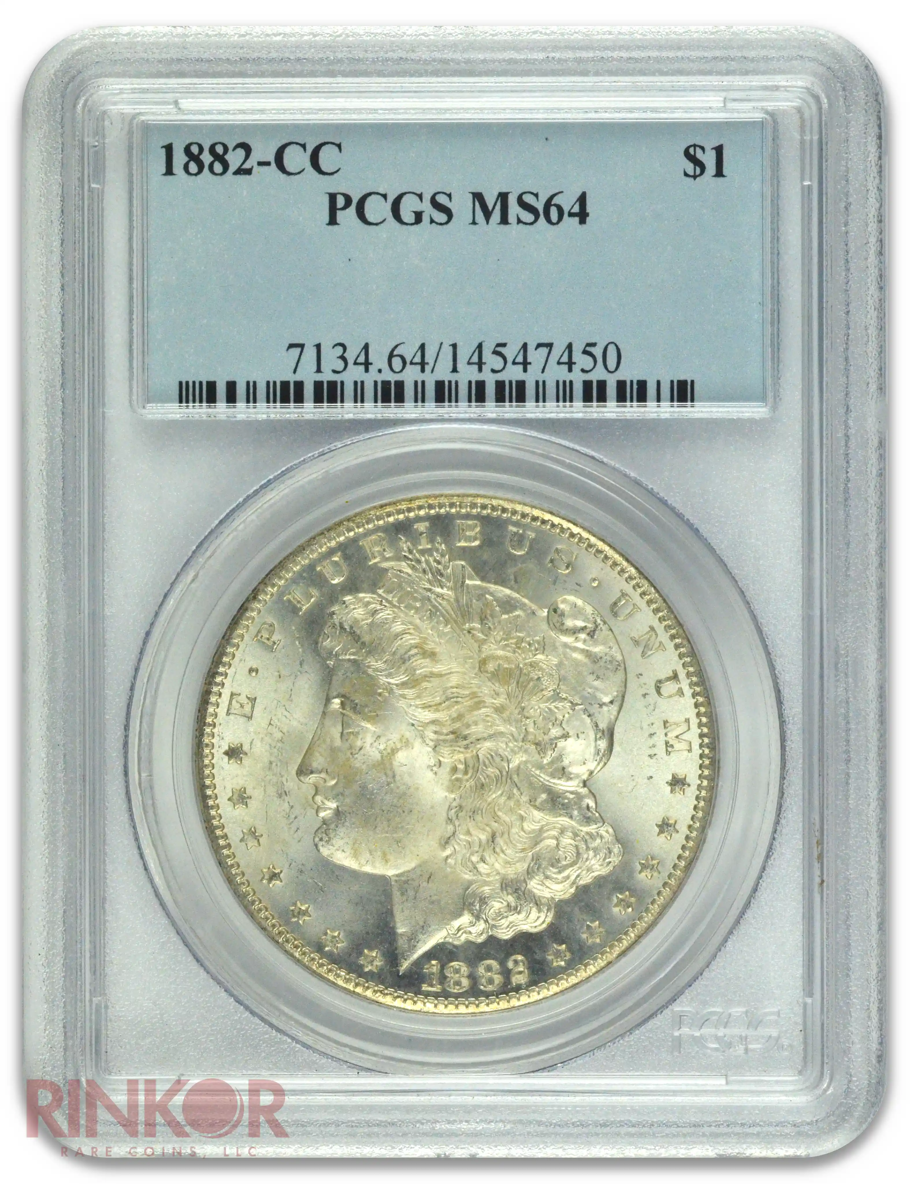 1882-CC $1 Morgan Dollar PCGS MS 64