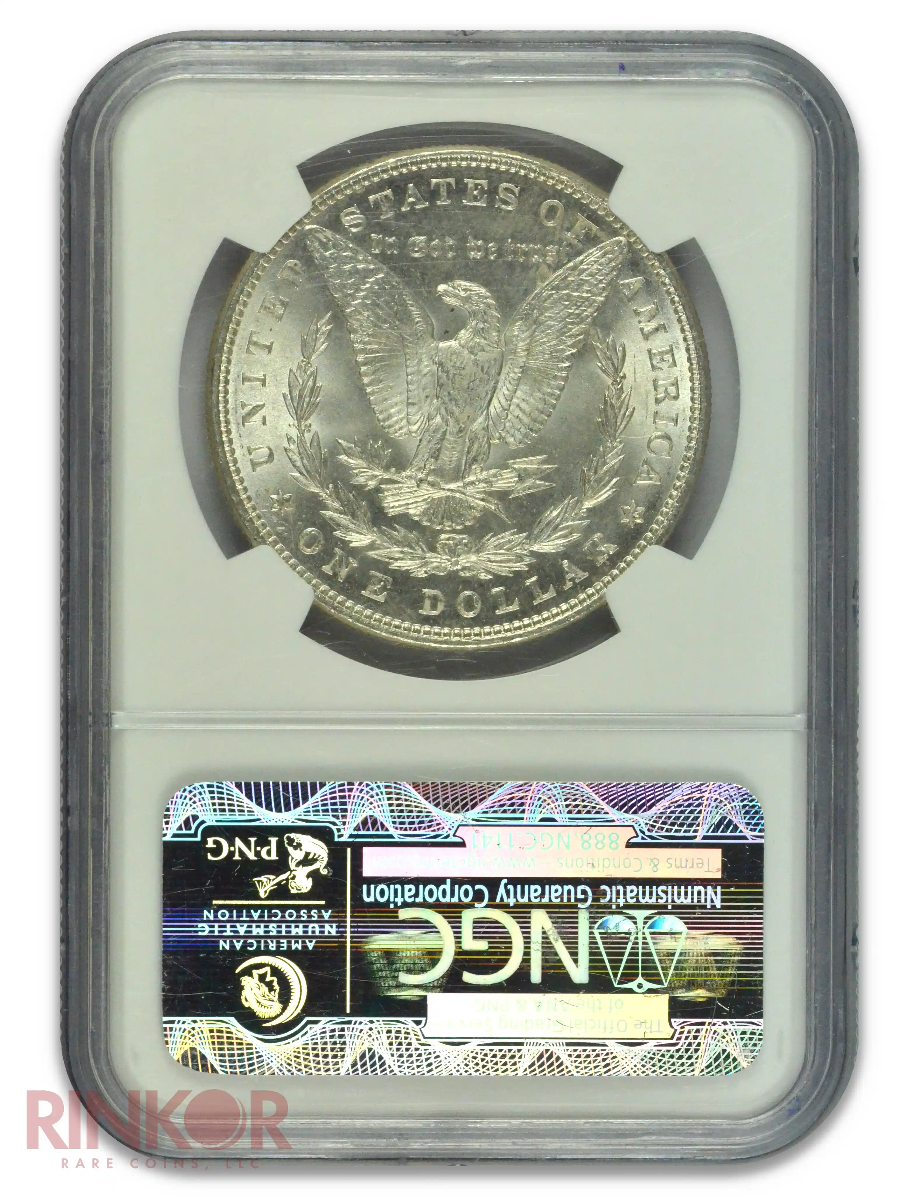 1887 $1 NGC MS 67