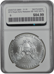 2012 Eagle Early Releases S$1 NGC MS 70