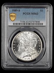 1889-S $1 PCGS MS 63