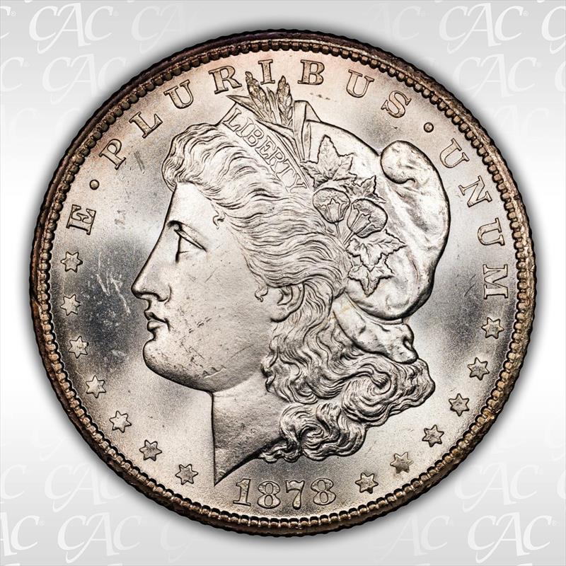 1878-CC $1 CACG MS 64