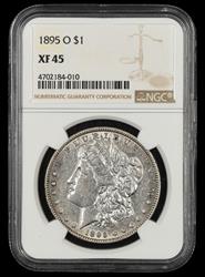 1895 O $1 NGC  XF45
