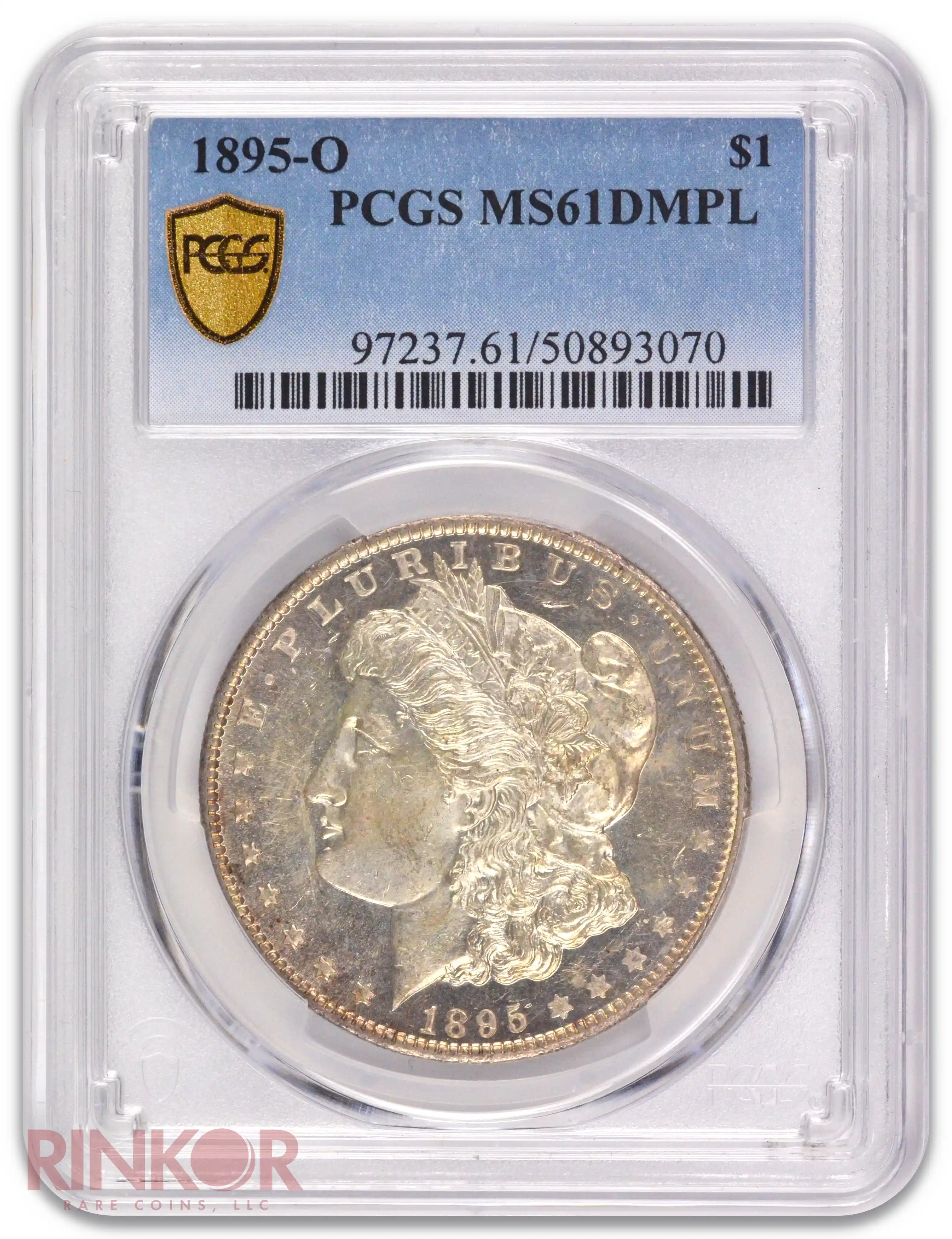 1895-O $1 Morgan Dollar PCGS MS 61 DMPL