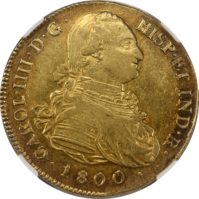 1800P Columbia J.F. Carolus IIII 8E Gold NGC AU 53 - Nice Original Coin 