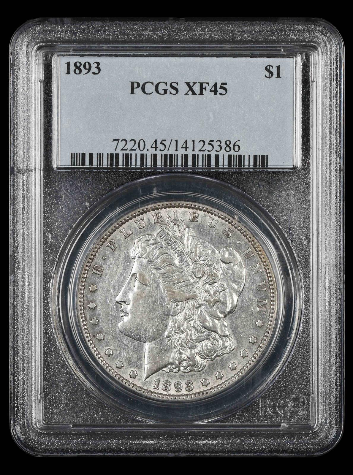 1893 $1 PCGS XF-45