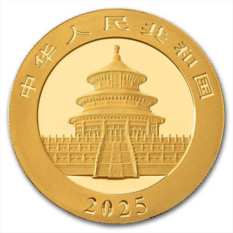 2025 10 Yaun 1 Gram Chinese Gold Panda, BU