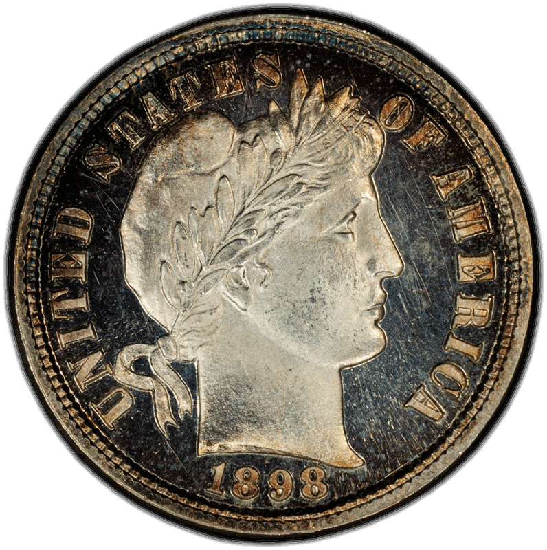 1898 10C PCGS PR 67CAM CAC