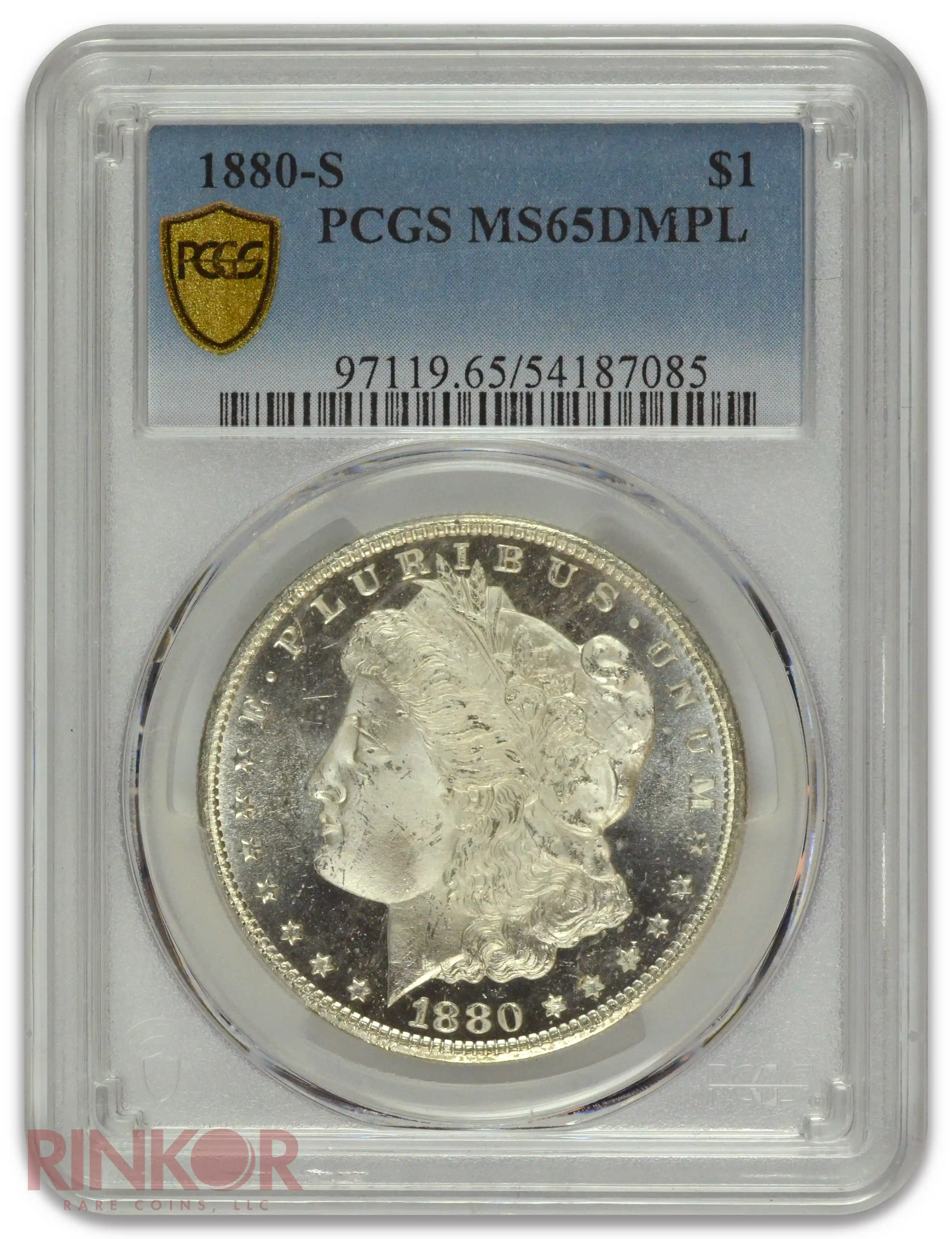 1880-S $1 Morgan Dollar PCGS MS 65 DMPL