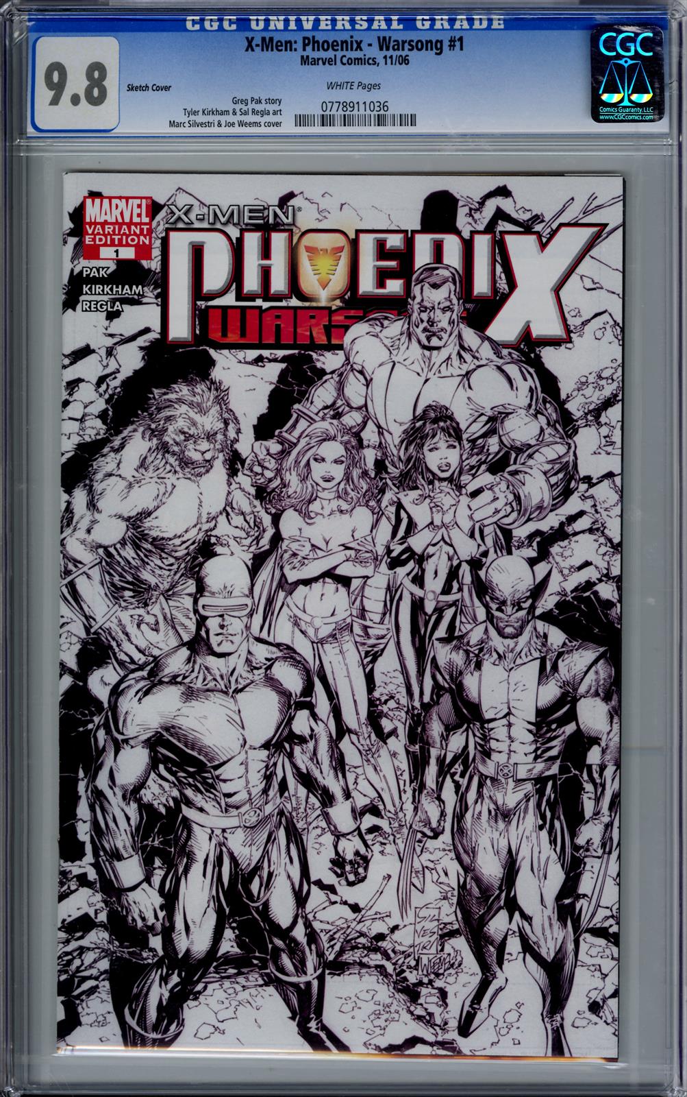 X-Men: Phoenix - Warsong #1 CGC 9.8 (Marvel, 2006) 