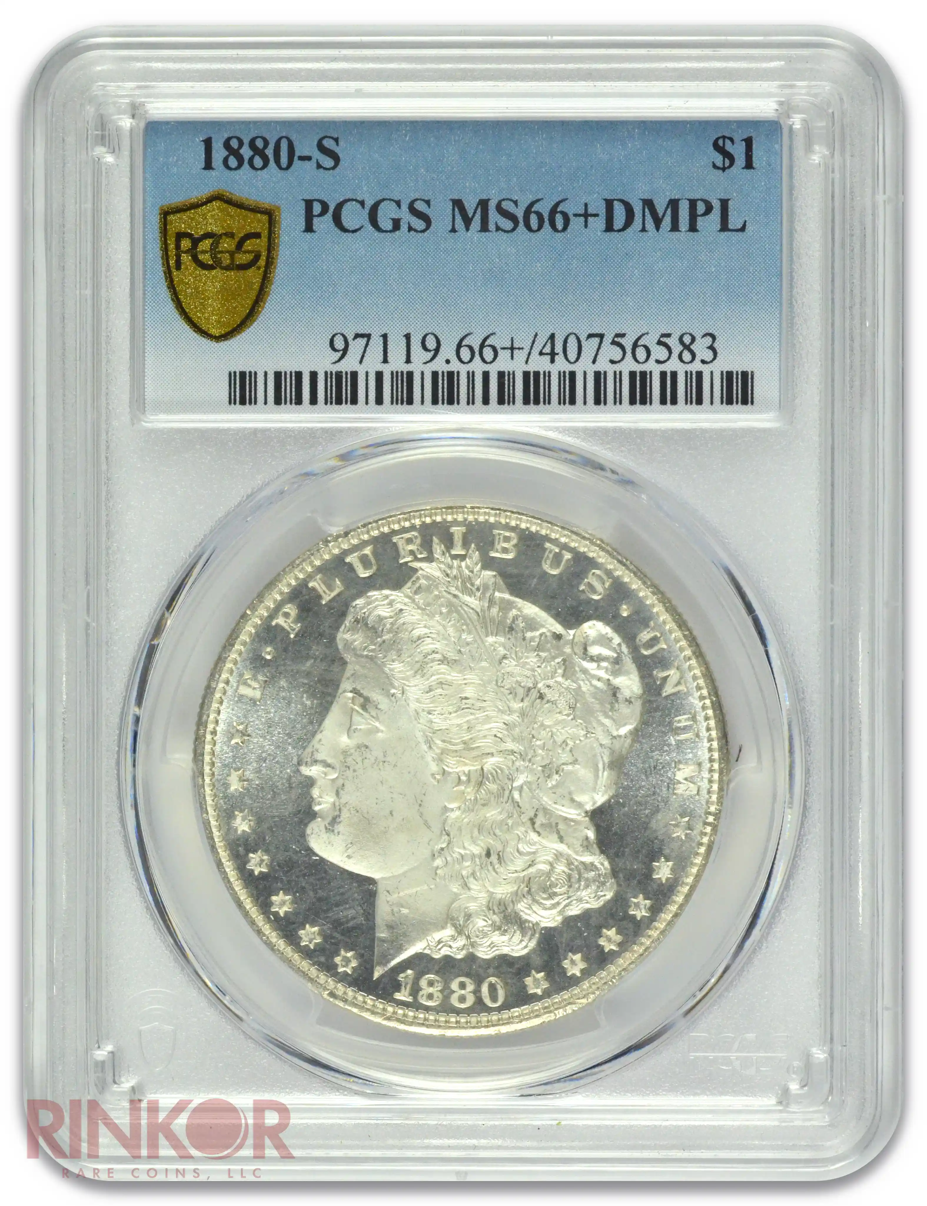 1880-S $1 Morgan Dollar PCGS MS 66+ DMPL