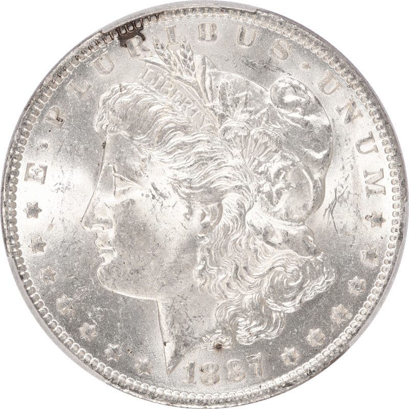 1887-O Morgan Silver Dollar $1 PCGS MS63 CAC - Nice Original Coin