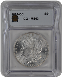 1884-CC Morgan ICG MS 63