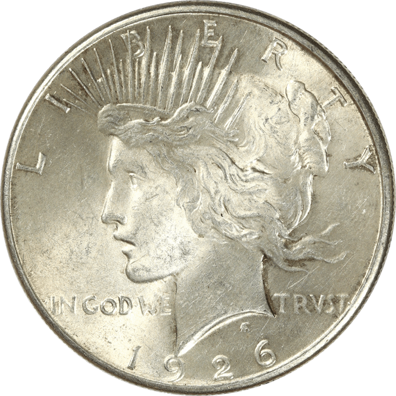 1926-S Peace Silver Dollar $1, Circulated, About Uncirculated